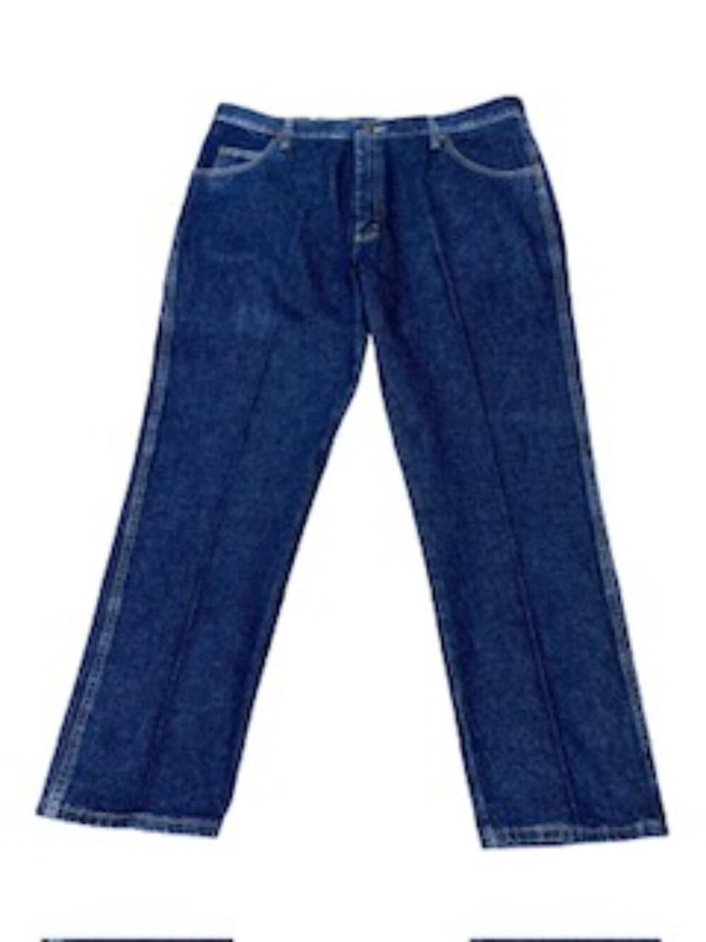 Wrangler Authentic Men's 5-Pocket Jeans, 42x30 Regular Fit, Dark Wash